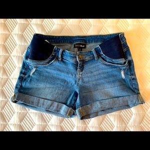 Indigo Blue maternity shorts